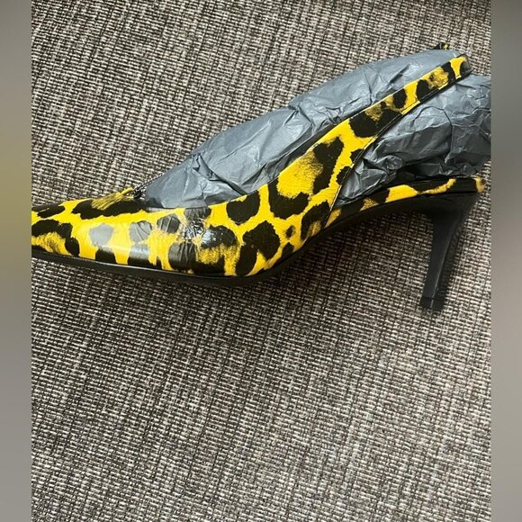 ZADIG & VOLTAIRE YELLOW LEOPARD HEEL - Picture 1 of 3